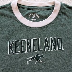Keenland League Kids Green Tee with White Trim